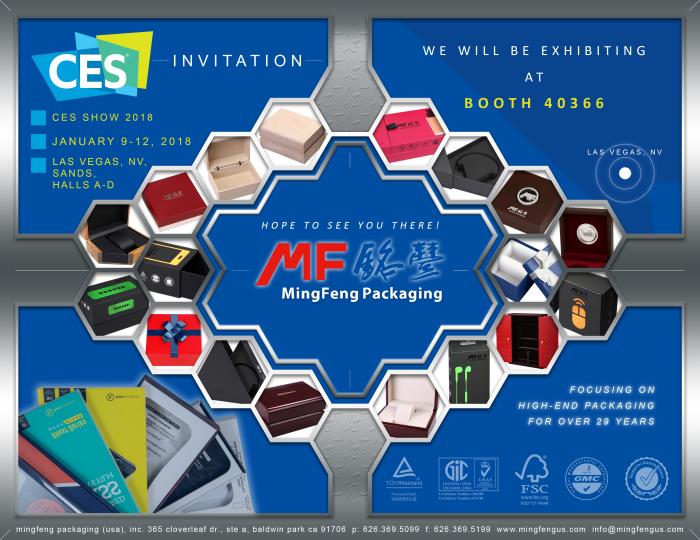 MingFeng Packaging USA organizes latest packaging innovation presentation for CES Tech East 2018 in Las Vegas